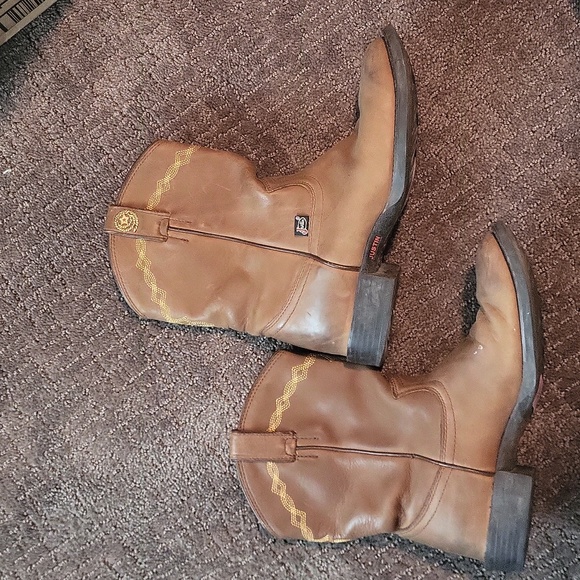 Justin Boots Shoes - Justin boots goerge strait coffee western ropers